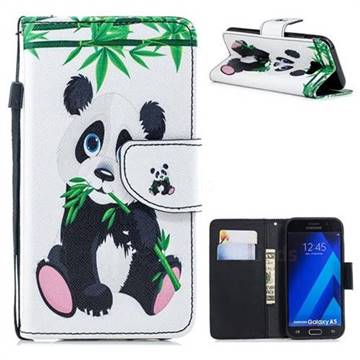 Panda PU Leather Wallet Phone Case for Samsung Galaxy A5 2017 A520