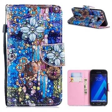 Agate PU Leather Wallet Phone Case for Samsung Galaxy A5 2017 A520