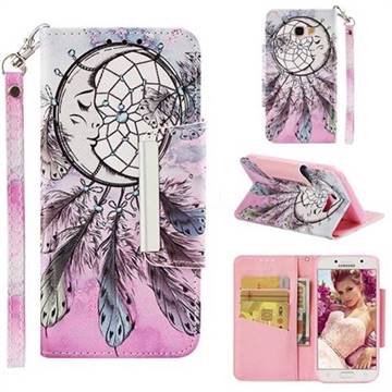 Angel Monternet Big Metal Buckle PU Leather Wallet Phone Case for Samsung Galaxy A5 2017 A520