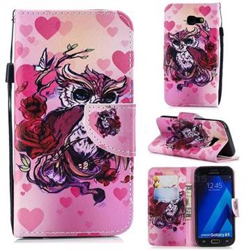 Heart Owl Leather Wallet Case for Samsung Galaxy A5 2017 A520