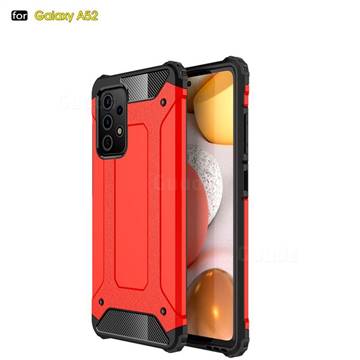 King Kong Armor Premium Shockproof Dual Layer Rugged Hard Cover for Samsung Galaxy A52 5G - Big Red