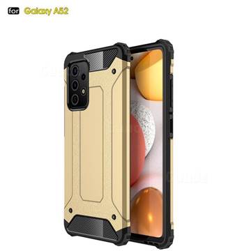 King Kong Armor Premium Shockproof Dual Layer Rugged Hard Cover for Samsung Galaxy A52 5G - Champagne Gold