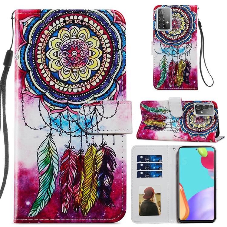 Dreamcatcher Smooth Leather Phone Wallet Case for Samsung Galaxy A52 (4G, 5G)