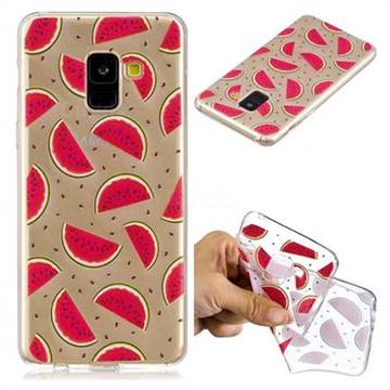Red Watermelon Super Clear Soft TPU Back Cover for Samsung Galaxy A8 2018 A530