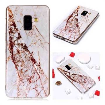 White Crushed Soft TPU Marble Pattern Phone Case for Samsung Galaxy A8 2018 A530