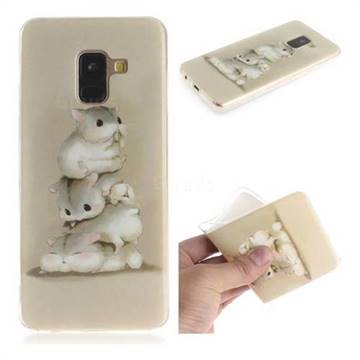 Three Squirrels IMD Soft TPU Cell Phone Back Cover for Samsung Galaxy A8 2018 A530