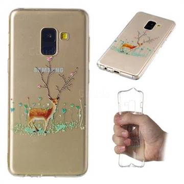 Branches Elk Super Clear Soft TPU Back Cover for Samsung Galaxy A8 2018 A530