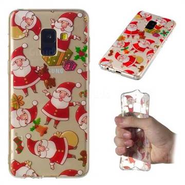 Santa Claus Super Clear Soft TPU Back Cover for Samsung Galaxy A8 2018 A530