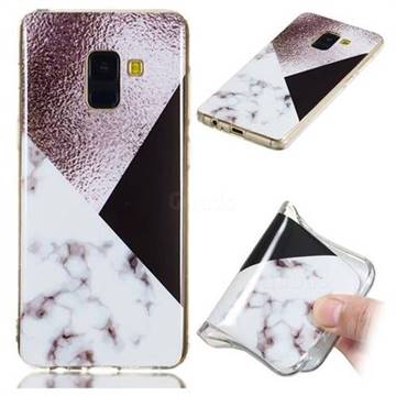 Black white Grey Soft TPU Marble Pattern Phone Case for Samsung Galaxy A8 2018 A530