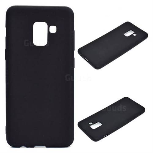 Candy Soft Silicone Protective Phone Case for Samsung Galaxy A8 2018 A530 - Black