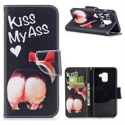 Lovely Pig Ass Leather Wallet Case for Samsung Galaxy A5 2018 A530