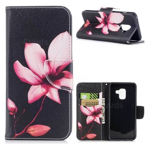 Lotus Flower Leather Wallet Case for Samsung Galaxy A5 2018 A530