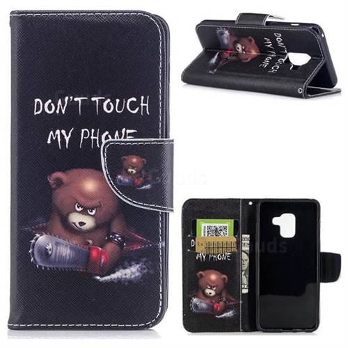 Chainsaw Bear Leather Wallet Case for Samsung Galaxy A5 2018 A530