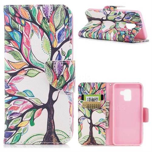 The Tree of Life Leather Wallet Case for Samsung Galaxy A5 2018 A530