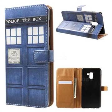Police Box Leather Wallet Case for Samsung Galaxy A8 2018 A530
