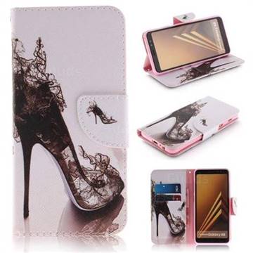 High Heels PU Leather Wallet Case for Samsung Galaxy A8 2018 A530