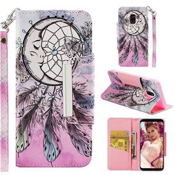 Angel Monternet Big Metal Buckle PU Leather Wallet Phone Case for Samsung Galaxy A8 2018 A530
