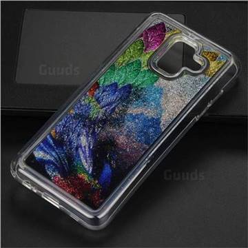 Phoenix Glassy Glitter Quicksand Dynamic Liquid Soft Phone Case for Samsung Galaxy A6 (2018)
