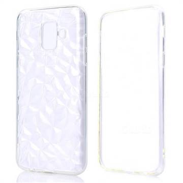 Diamond Pattern Shining Soft TPU Phone Back Cover for Samsung Galaxy A6 (2018) - Transparent