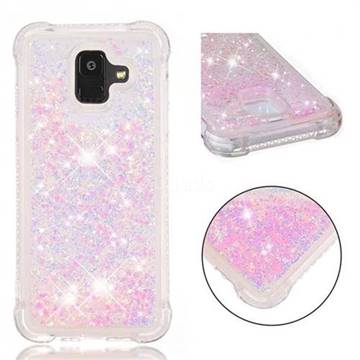 Dynamic Liquid Glitter Sand Quicksand TPU Case for Samsung Galaxy A6 (2018) - Silver Powder Star