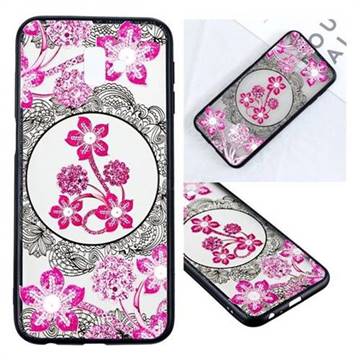 Daffodil Lace Diamond Flower Soft TPU Back Cover for Samsung Galaxy A6 (2018)