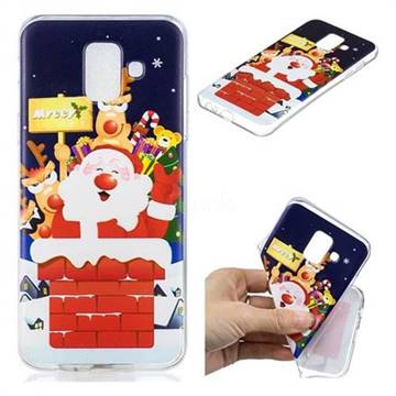 Merry Christmas Xmas Super Clear Soft TPU Back Cover for Samsung Galaxy A6 (2018)