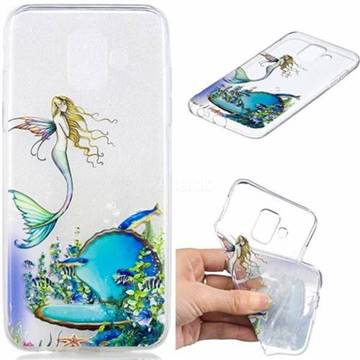 Mermaid Clear Varnish Soft Phone Back Cover for Samsung Galaxy A6 (2018)