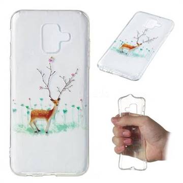 Branches Elk Super Clear Soft TPU Back Cover for Samsung Galaxy A6 (2018)