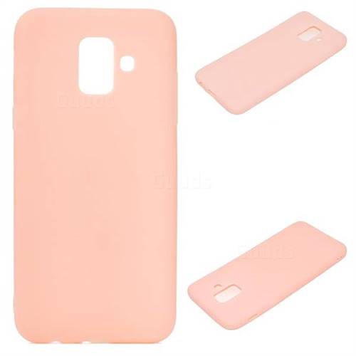 Candy Soft Silicone Protective Phone Case for Samsung Galaxy A6 (2018) - Light Pink