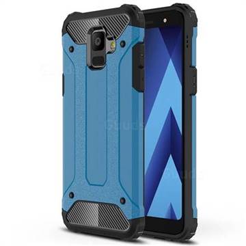 King Kong Armor Premium Shockproof Dual Layer Rugged Hard Cover for Samsung Galaxy A6 (2018) - Sky Blue