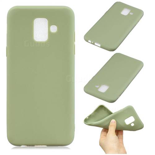 Candy Soft Silicone Phone Case for Samsung Galaxy A6 (2018) Pea