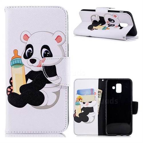 Baby Panda Leather Wallet Case for Samsung Galaxy A6 (2018)