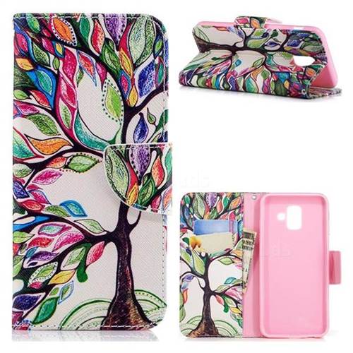 The Tree of Life Leather Wallet Case for Samsung Galaxy A6 (2018)