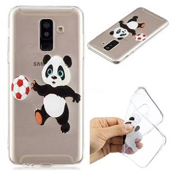Football Panda Super Clear Soft TPU Back Cover for Samsung Galaxy A6 Plus (2018)