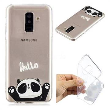 Hello Panda Super Clear Soft TPU Back Cover for Samsung Galaxy A6 Plus (2018)
