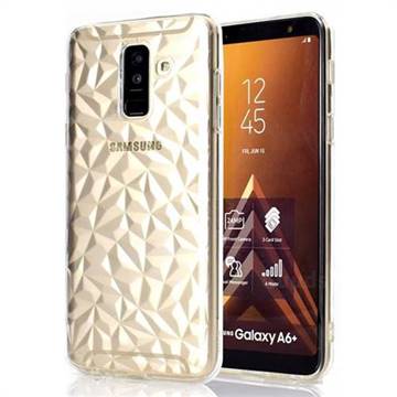 Diamond Pattern Shining Soft TPU Phone Back Cover for Samsung Galaxy A6 Plus (2018) - Transparent