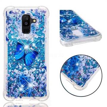Flower Butterfly Dynamic Liquid Glitter Sand Quicksand Star TPU Case for Samsung Galaxy A6 Plus (2018)