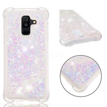Dynamic Liquid Glitter Sand Quicksand Star TPU Case for Samsung Galaxy A6 Plus (2018) - Pink