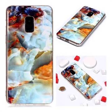 Fire Cloud Soft TPU Marble Pattern Phone Case for Samsung Galaxy A6 Plus (2018)