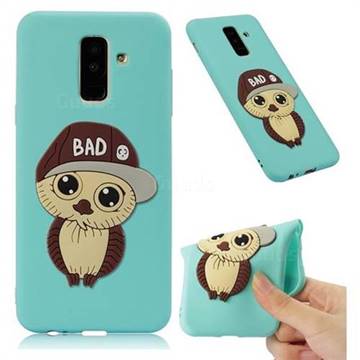 Bad Boy Owl Soft 3D Silicone Case for Samsung Galaxy A6 Plus (2018) - Sky Blue