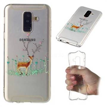 Branches Elk Super Clear Soft TPU Back Cover for Samsung Galaxy A6 Plus (2018)