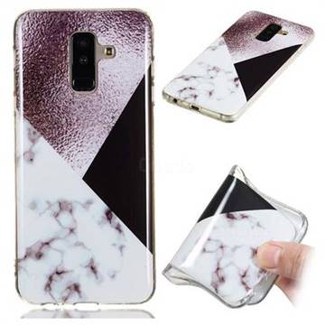 Black white Grey Soft TPU Marble Pattern Phone Case for Samsung Galaxy A6 Plus (2018)