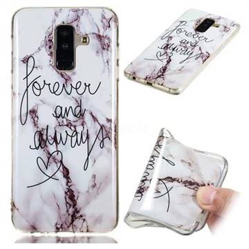 Forever Soft TPU Marble Pattern Phone Case for Samsung Galaxy A6 Plus (2018)