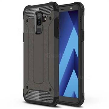 King Kong Armor Premium Shockproof Dual Layer Rugged Hard Cover for Samsung Galaxy A6 Plus (2018) - Bronze