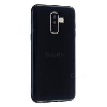 2mm Candy Soft Silicone Phone Case Cover for Samsung Galaxy A6 Plus (2018) - Black
