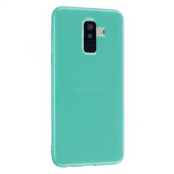 2mm Candy Soft Silicone Phone Case Cover for Samsung Galaxy A6 Plus (2018) - Light Blue
