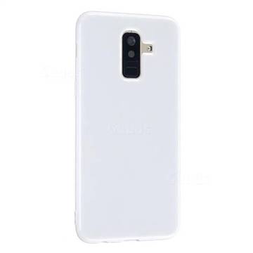 2mm Candy Soft Silicone Phone Case Cover for Samsung Galaxy A6 Plus (2018) - White