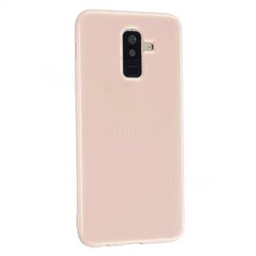 2mm Candy Soft Silicone Phone Case Cover for Samsung Galaxy A6 Plus (2018) - Light Pink