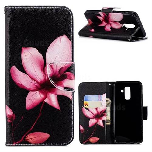 Lotus Flower Leather Wallet Case for Samsung Galaxy A6 Plus (2018)