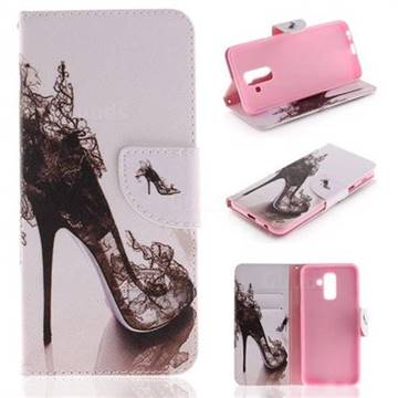 High Heels PU Leather Wallet Case for Samsung Galaxy A6 Plus (2018)